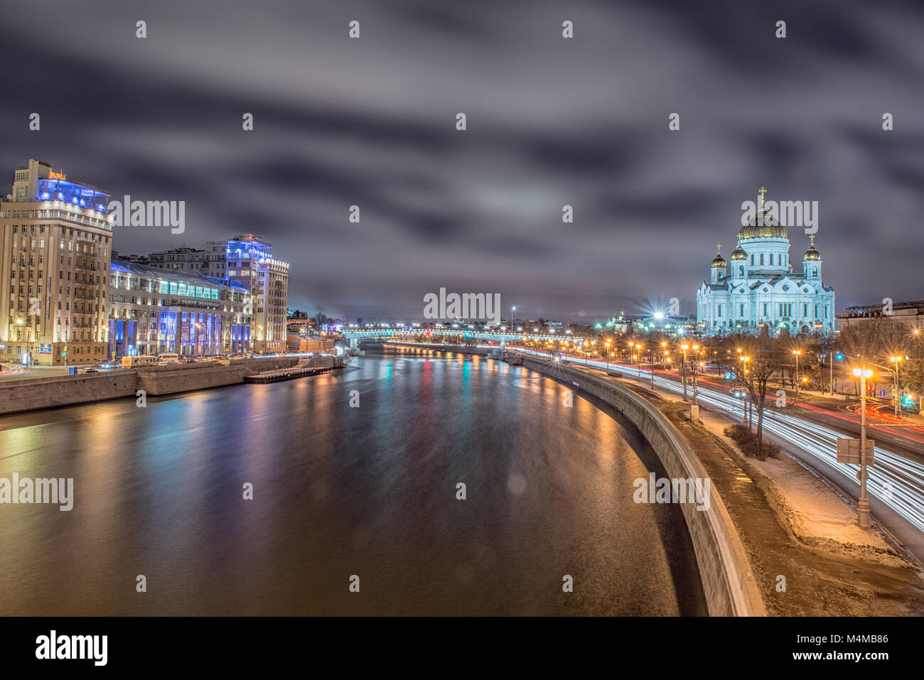 Moscou, Russie. La Cathédrale du Christ Sauveur. Banque D'Images