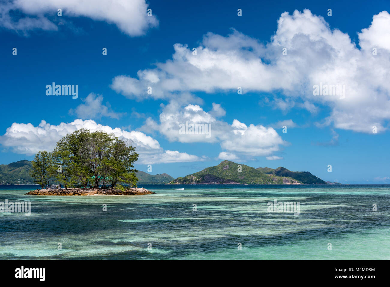 Anse Union européenne, La Digue, Seychelles Banque D'Images