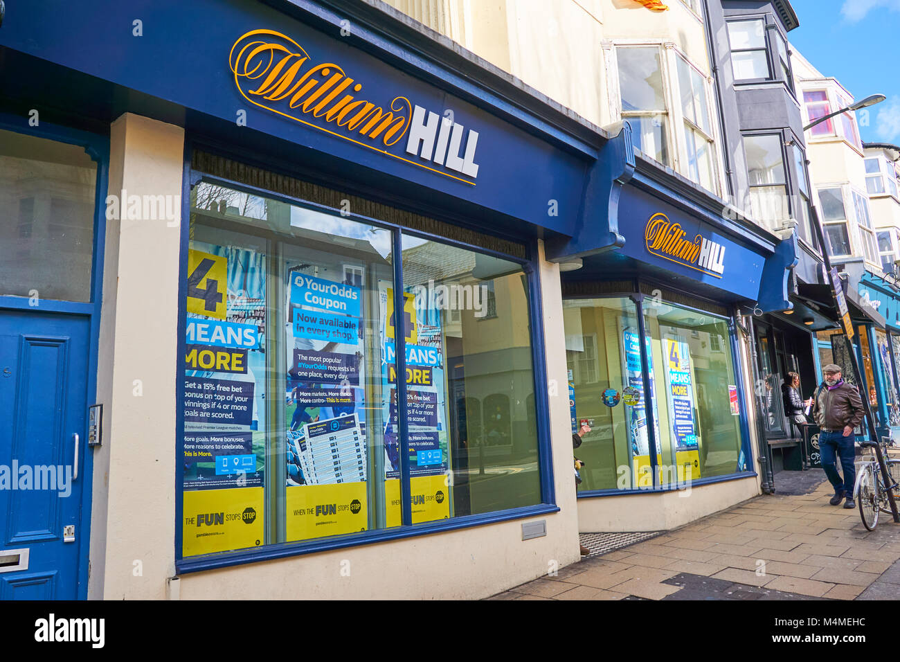 William Hill -Jeu et bookmakers, Brighton, Angleterre Banque D'Images