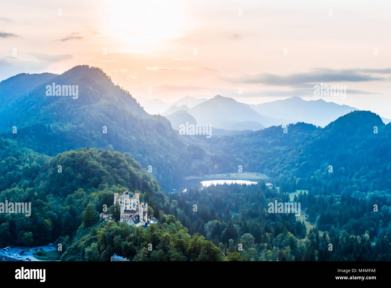 Vallée de l'Alpsee Alpes bavaroises, Fussen, Allemagne Banque D'Images