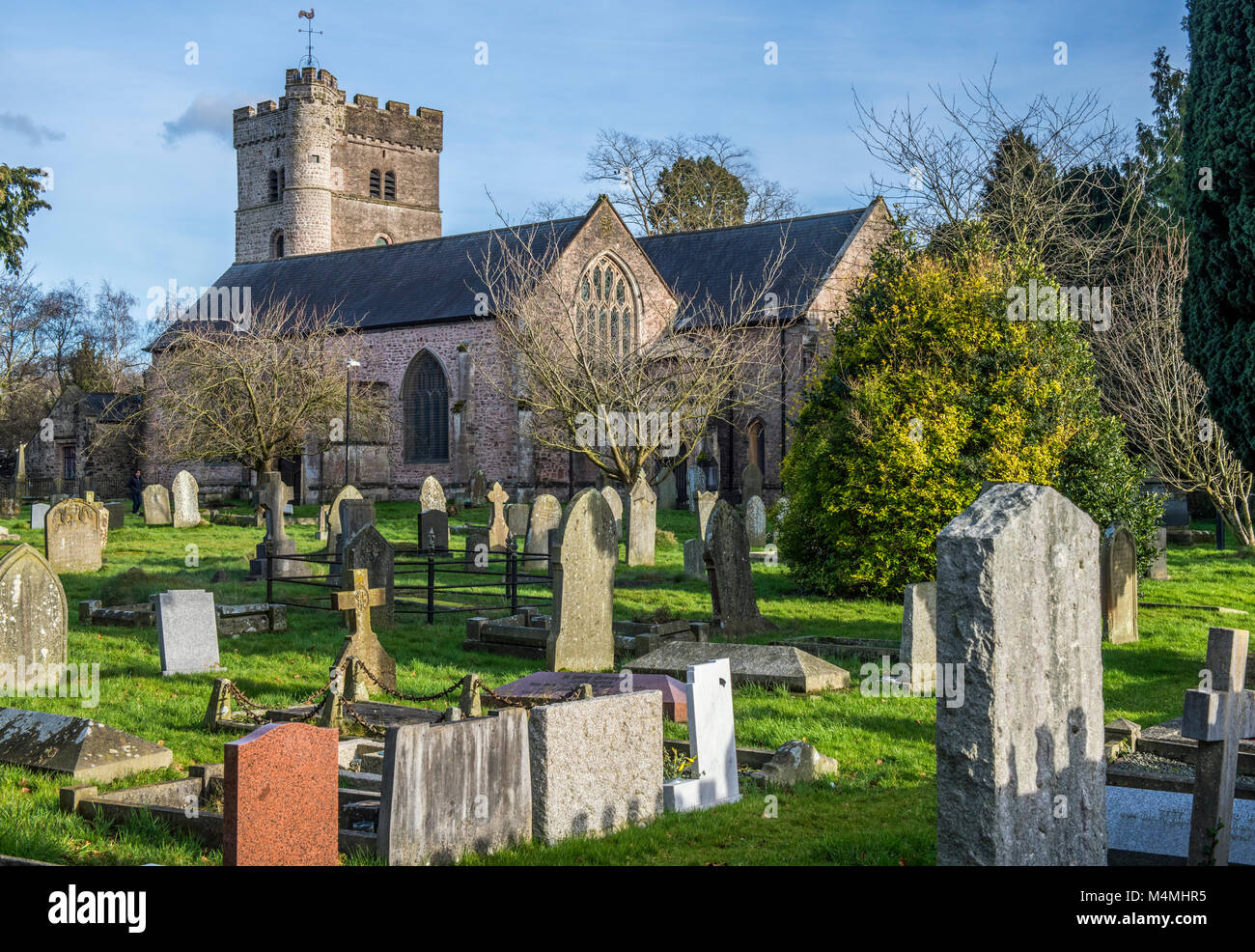 St Mary's Priory Church Usk Monmouthshire Banque D'Images