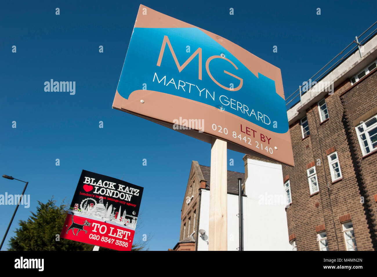 Agent immobilier signe du West End, Londres Banque D'Images