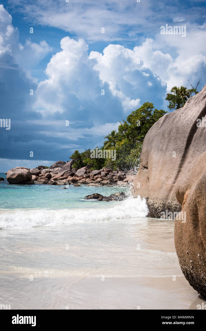 Anse Lazio, Praslin, Seychelles Banque D'Images