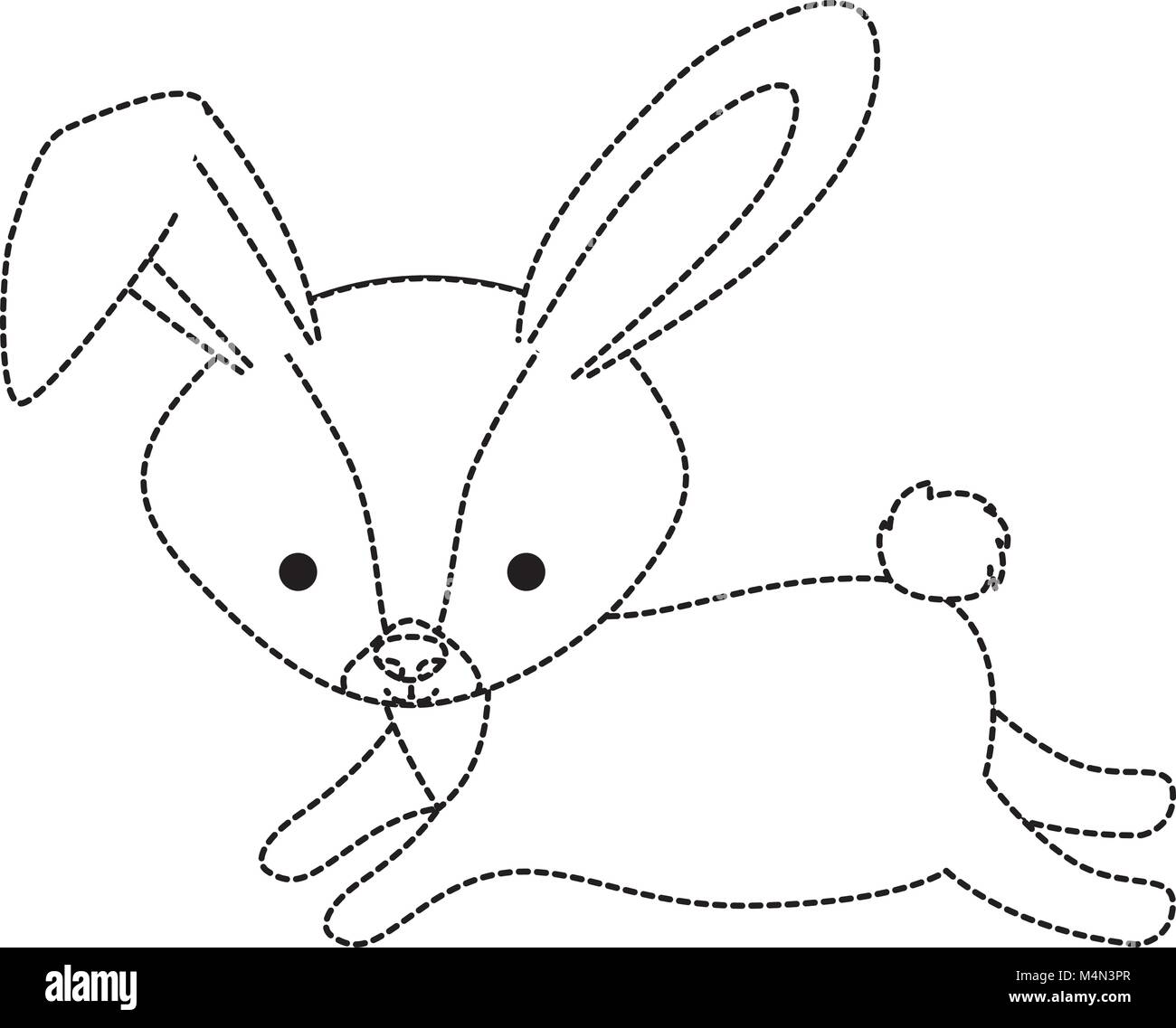 Bebe Lapin Trop Mignon Banque D Images Noir Et Blanc Alamy