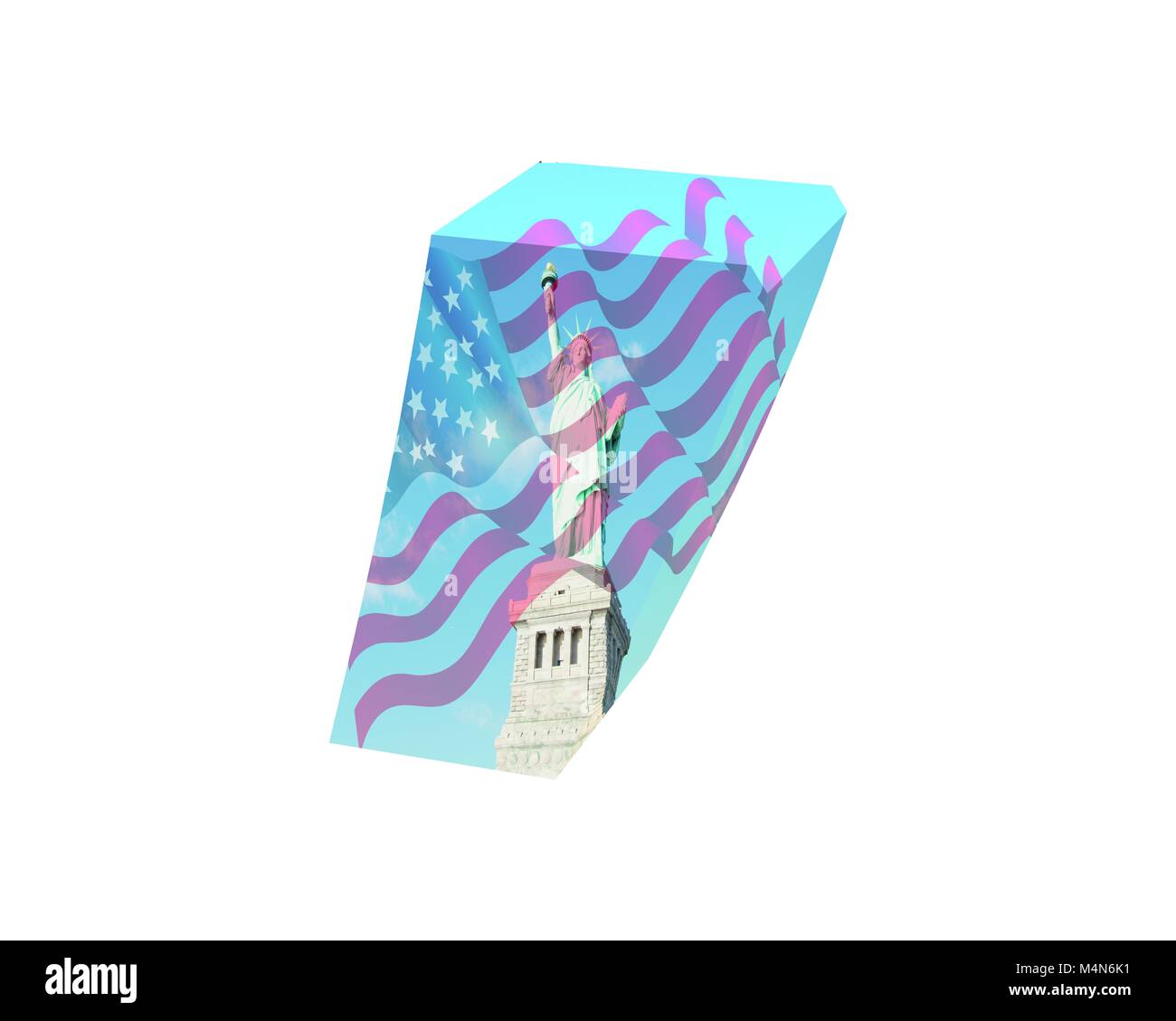 Le rendu 3D de la ville de New York Police de caractère spécial ALT44 Banque D'Images