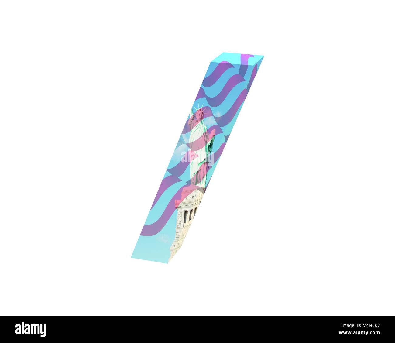 Le rendu 3D de la ville de New York Police de caractère spécial ALT47 Banque D'Images