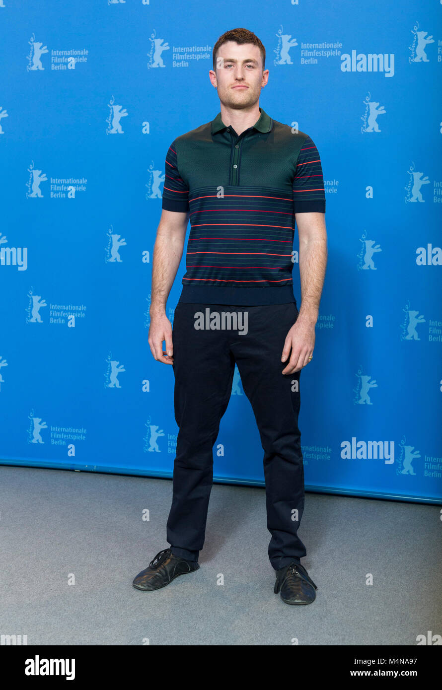 Berlin, Allemagne. 16 Février, 2018. James Frecheville assiste à l'appel de photo de 'Black 47' lors de la 68ème Festival International du Film de Berlin, Berlinale, à l'hôtel Grand Hyatt à Berlin, Allemagne, le 16 février 2018. - Pas de service de fil - Crédit : Hubert Boesl/dpa/Alamy Live News Banque D'Images