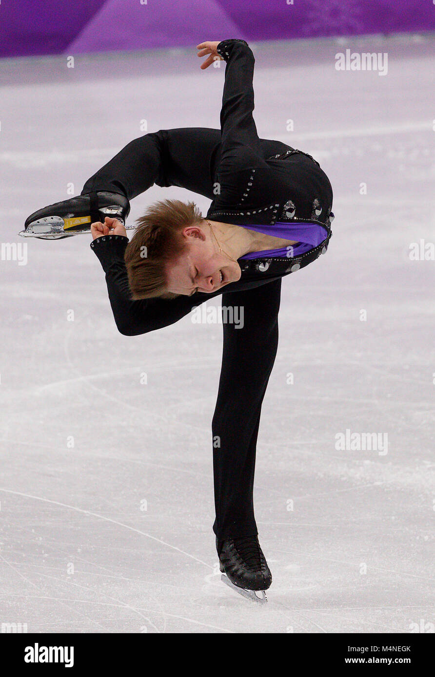 Gangneung, Corée du Sud. Feb 17, 2018. Patinage sur glace MIKHAIL KOLYADA d'athlète olympique de la Russie au cours de la compétition Patinage artistique masculin à l'occasion des Jeux Olympiques d'hiver de PyeongChang 2018 à Gangneung Ice Arena. Crédit : Paul Kitagaki Jr./ZUMA/Alamy Fil Live News Banque D'Images