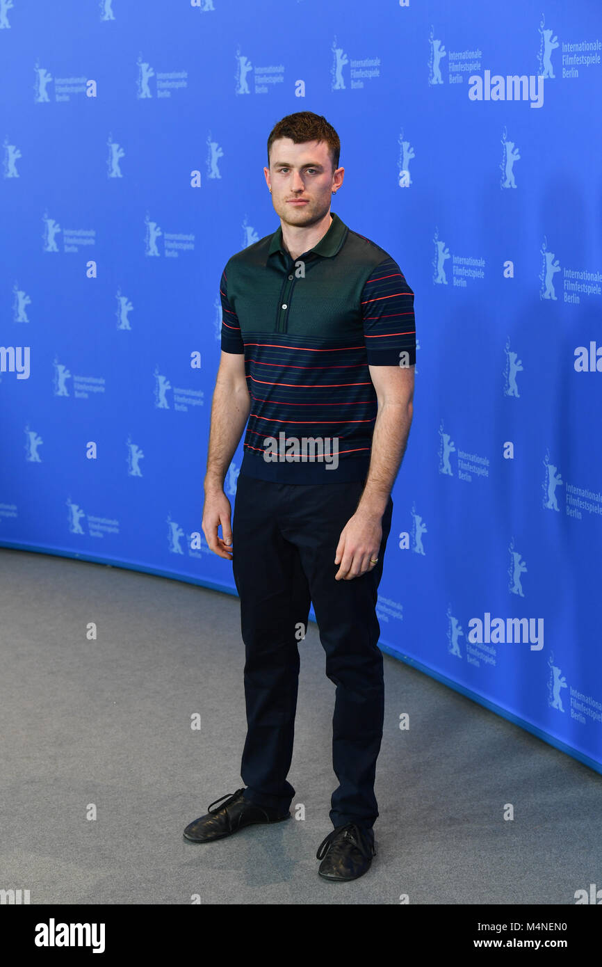 Berlin, Allemagne. 16 Février, 2018. 16 février 2018 Berlinale, séance de photos pour le film 'Black 47" (Berlin, Allemagne) : James Frecheville. Utilisation dans le monde entier | Credit : dpa/Alamy Live News Banque D'Images