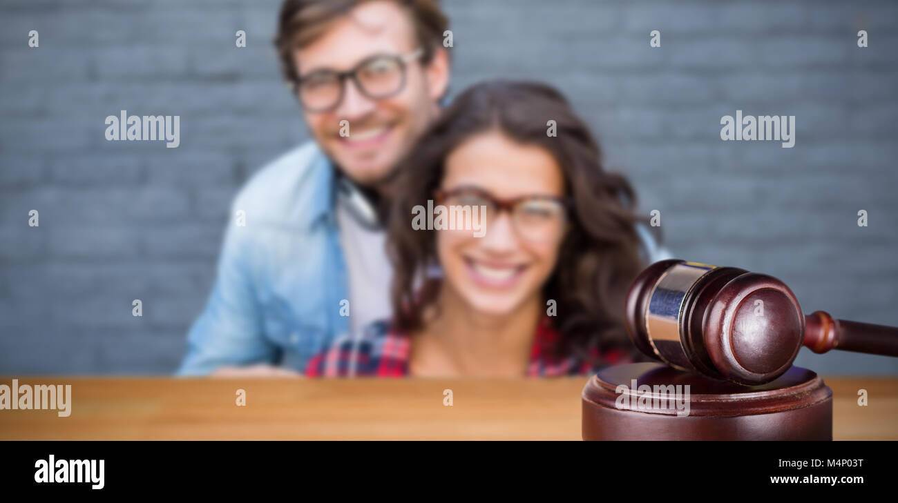 Image composite de hammer and gavel Banque D'Images