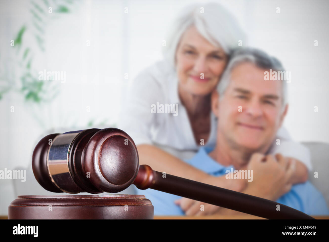 Image composite de hammer and gavel Banque D'Images