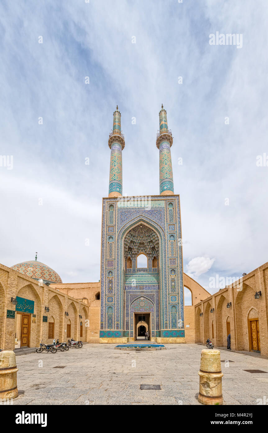 La mosquée de Yazd, Yame Banque D'Images