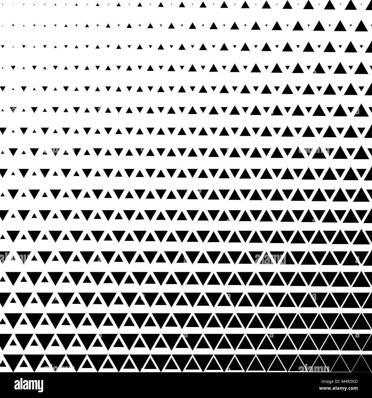 Géométrique abstraite conception graphique noir et blanc motif triangle demi-teintes d'impression. Vector illustration Illustration de Vecteur