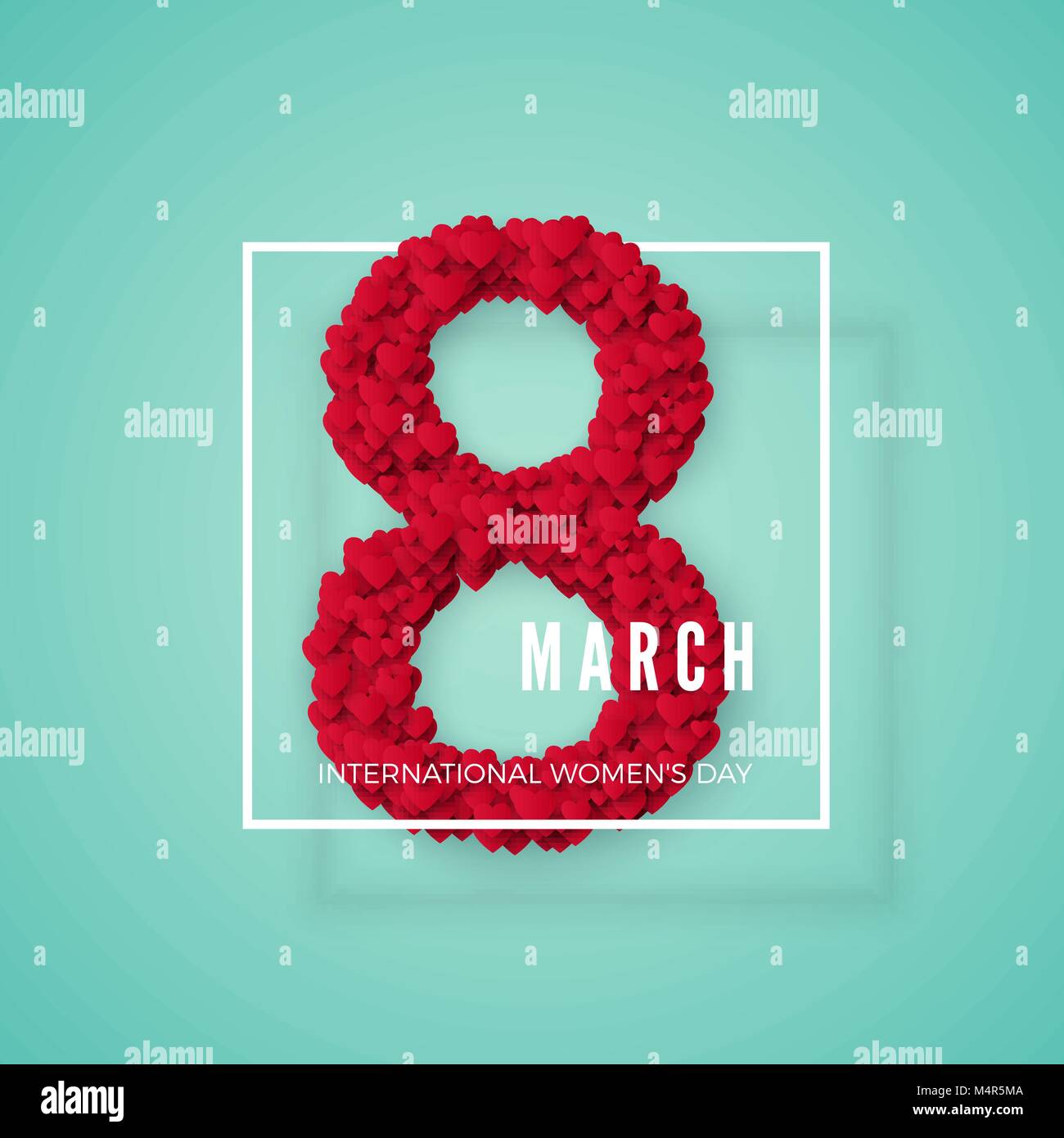 Journée internationale de la femme. Carte postale de voeux le 8 mars. Bannière de site web concept. Vector illustration Illustration de Vecteur