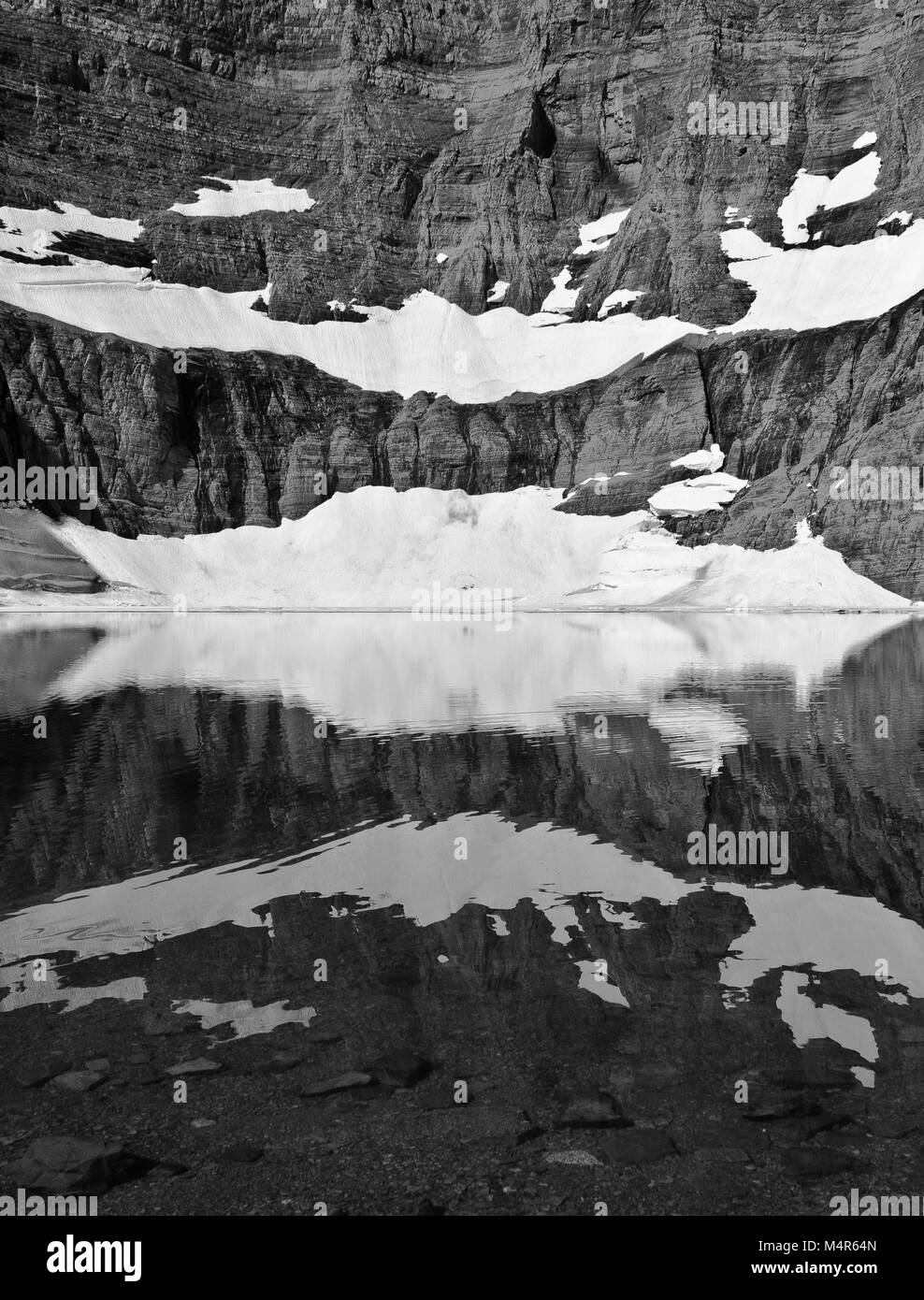 Iceberg Lake, le parc national des Glaciers 2012 Banque D'Images