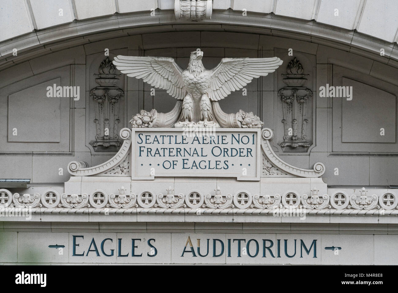 Le symbole de l'ordre fraternel des aigles, Seattle, Washington, USA Banque D'Images