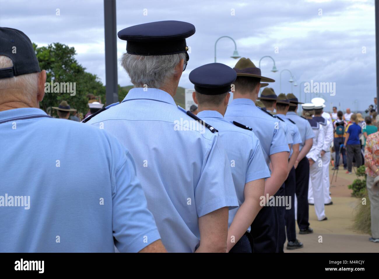 Les Cadets de l'escadron Australian Air Force et de la Royal Australian Navy en Australie Banque D'Images