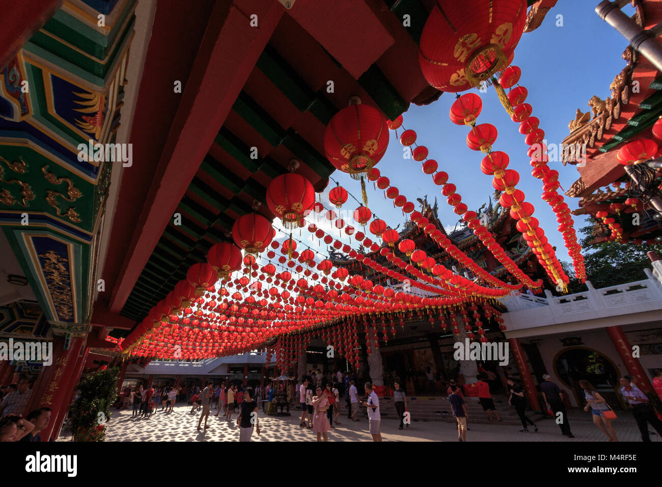 Kuala Lumpur, Malaisie. 17 févr., 2017. Le Temple Thean Hou à Kuala Lumpur, Malaisie. Banque D'Images