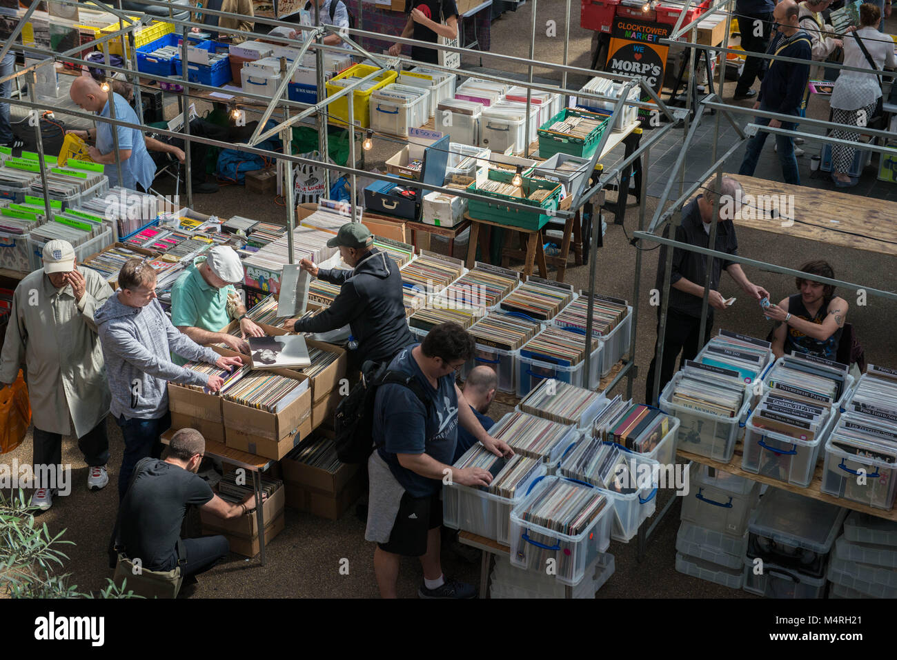 Londres, Royaume-Uni. Juste record, vieux Marché de Spitalfields. Banque D'Images