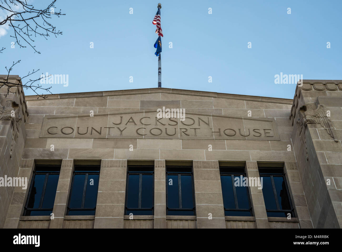 Palais de justice du comté de Jackson dans la région de Medford Oregon Banque D'Images