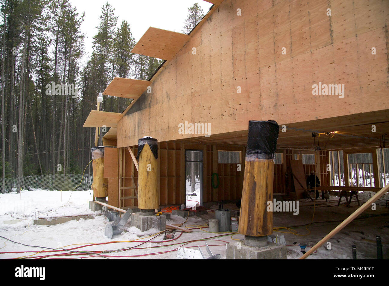 Construction de la centre de transit d'Apgar Apgar - ..Centre de Transit. Banque D'Images