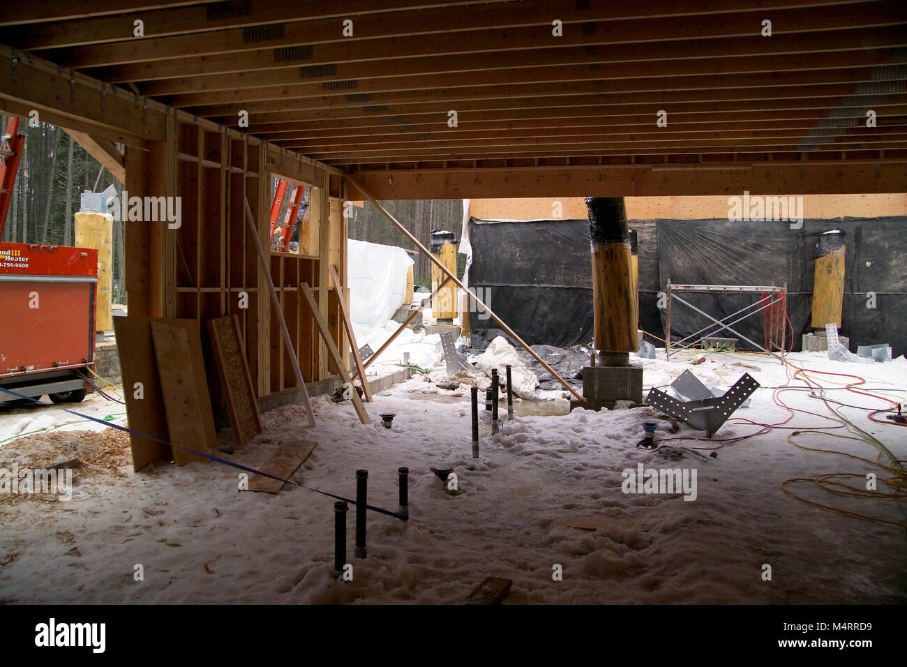 Construction de la centre de transit d'Apgar Apgar - ..Centre de Transit. Banque D'Images
