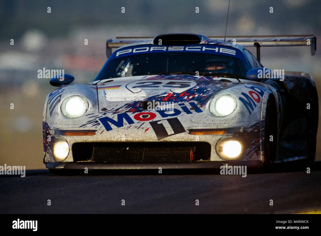 24 H du Mans 1996, Porsche 911 GT1, Hans Joachim Kolk, Thierry Boutsen, Bob Wollek Banque D'Images