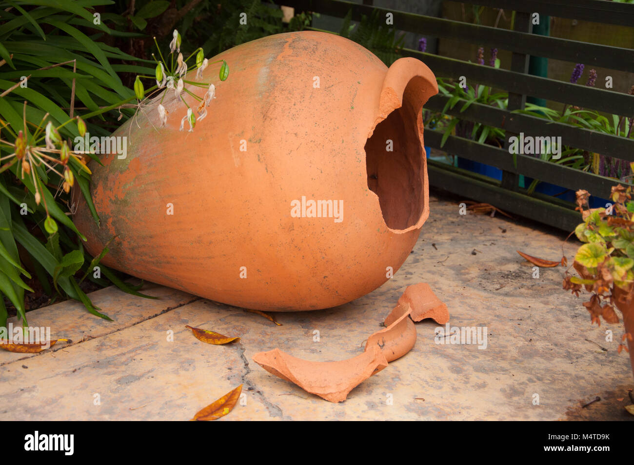 Broken terracotta pot Banque de photographies et d'images à haute  résolution - Alamy