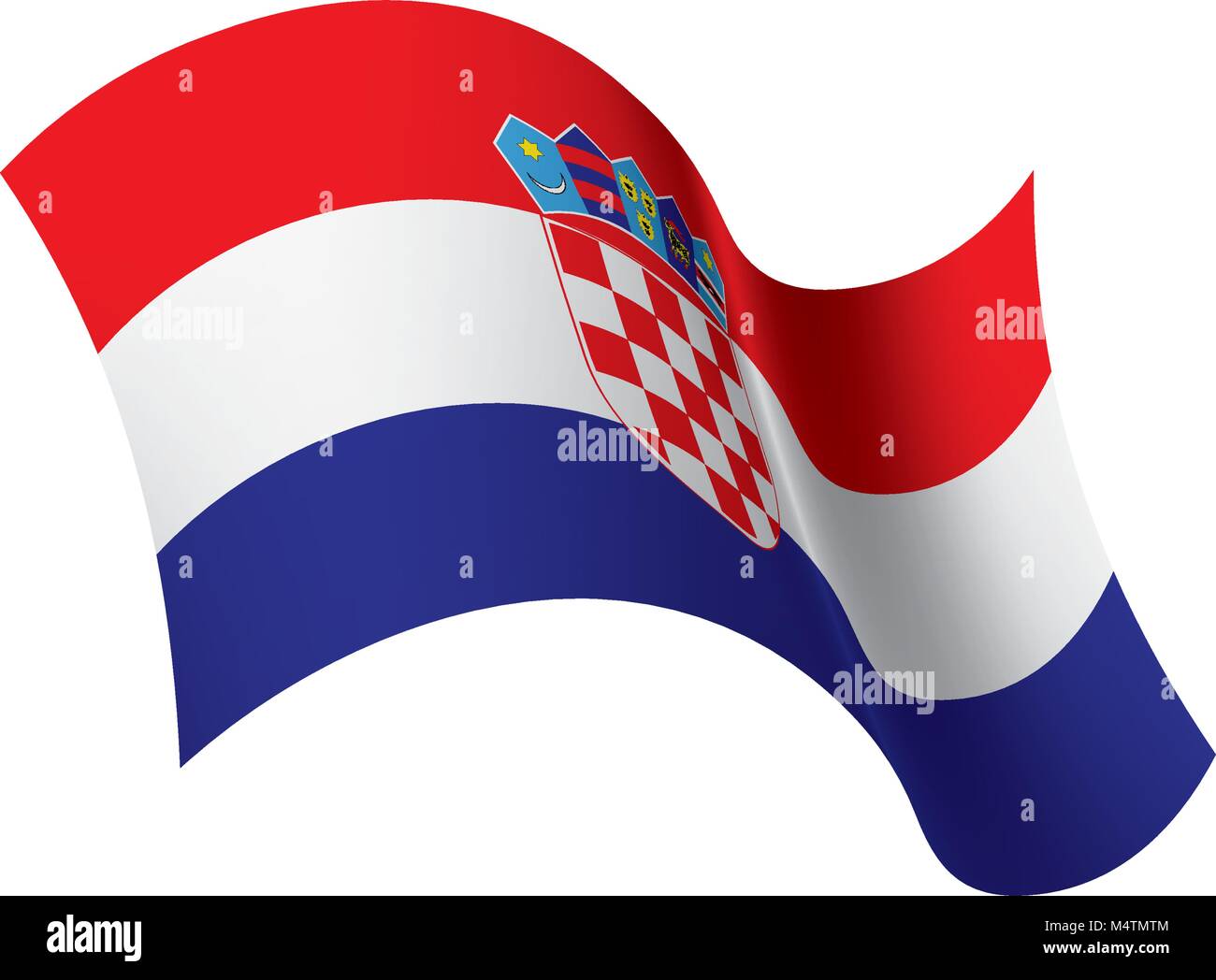 Drapeau Croatie, vector illustration Illustration de Vecteur