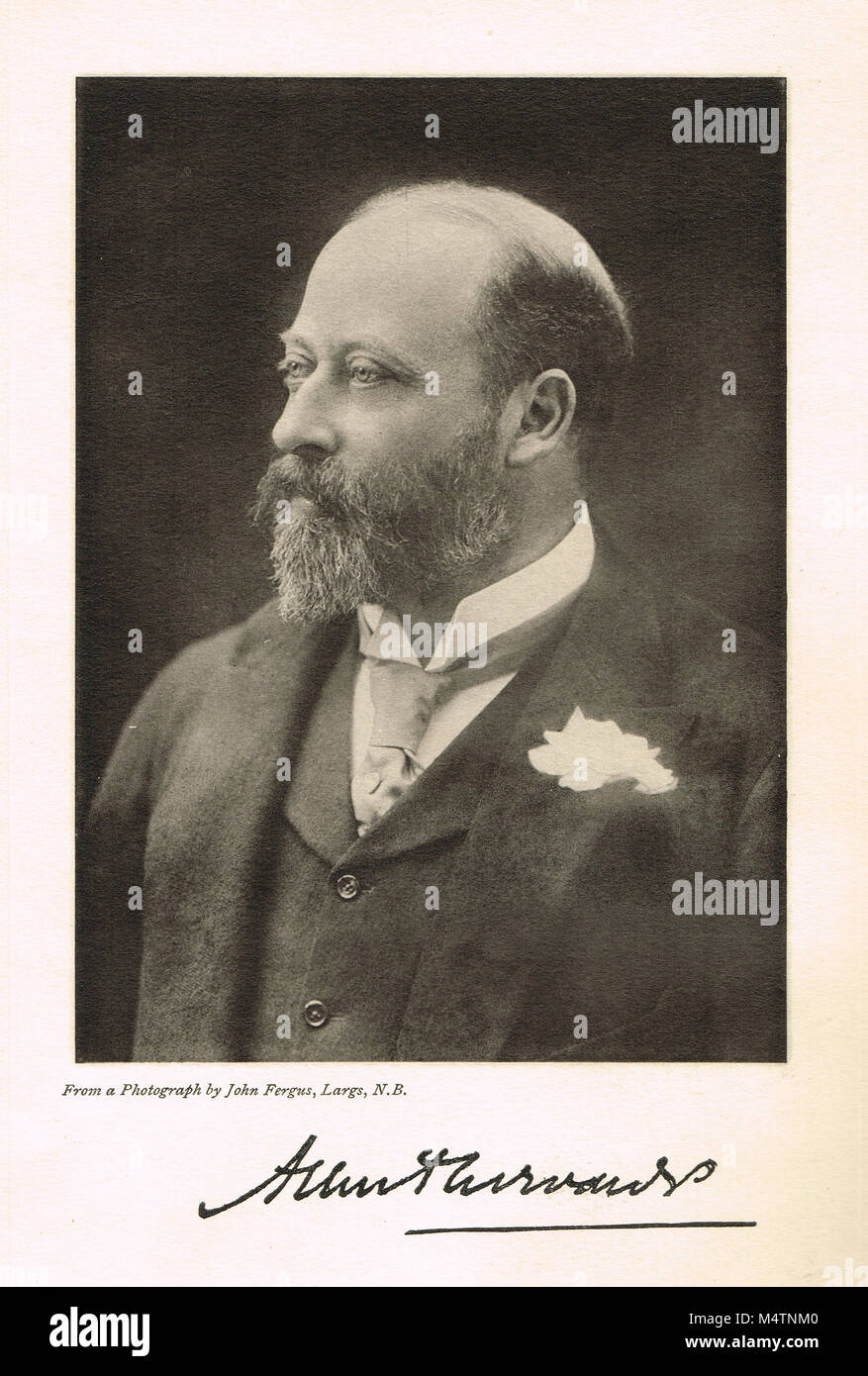 Édouard VII, 1841-1910, régna 1901-1910, Roi du Royaume-Uni et les Dominions britanniques, et l'empereur de l'Inde Banque D'Images