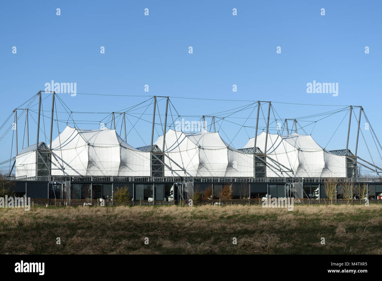 Le centre de recherche Gould Schlumberger édifice à l'ouest de Cambridge de l'emplacement de l'université dans la ville de Cambridge, en Angleterre. Banque D'Images