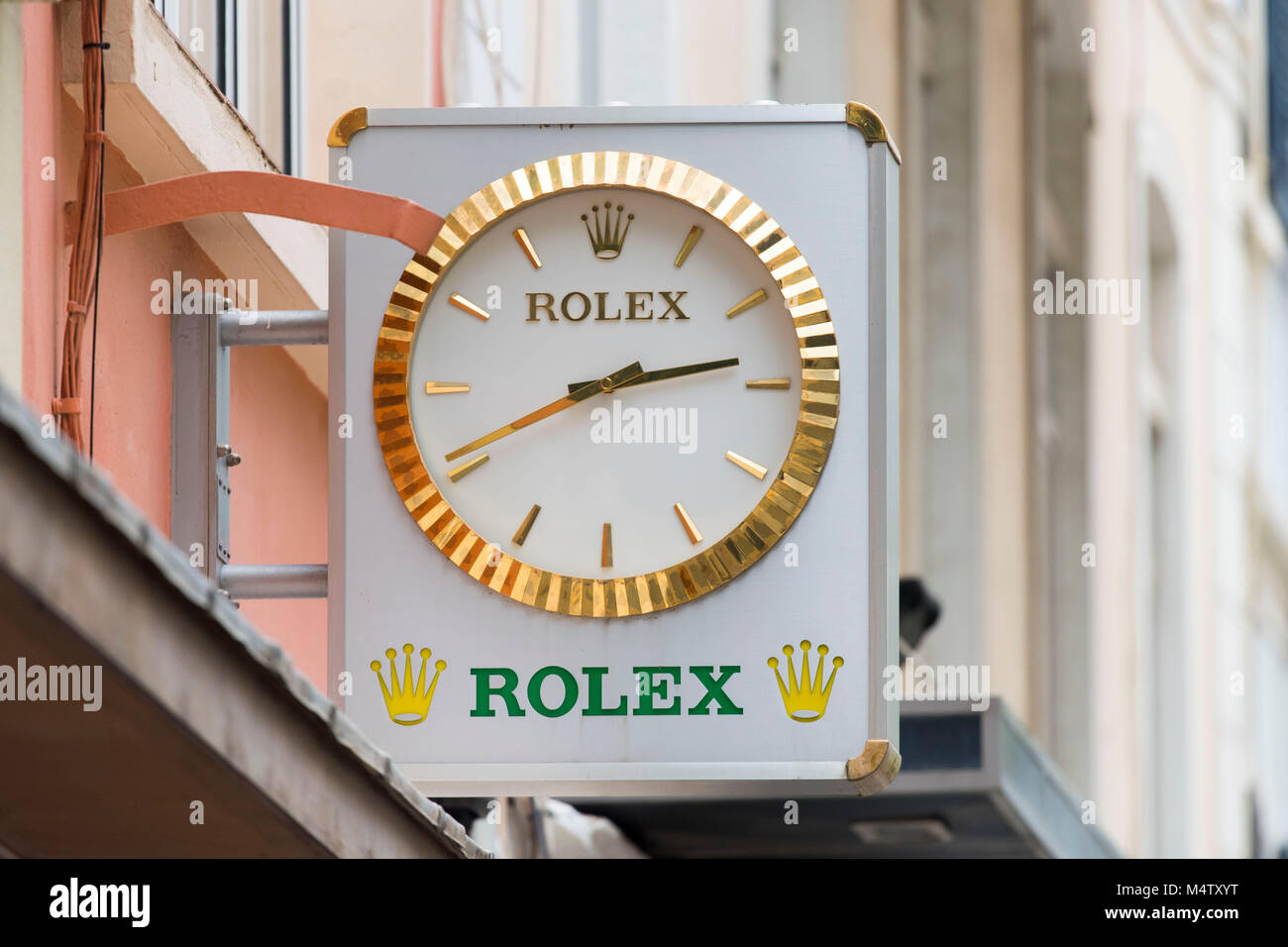 Rolex watch store inscrivez-logo. Banque D'Images