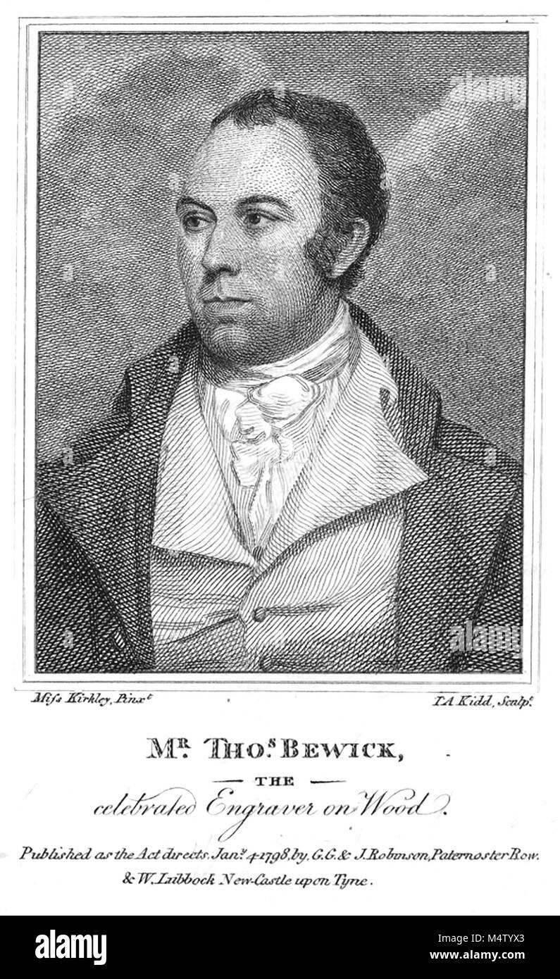 THOMAS Bewick (1753-1828) Naturaliste anglais et graveur Banque D'Images
