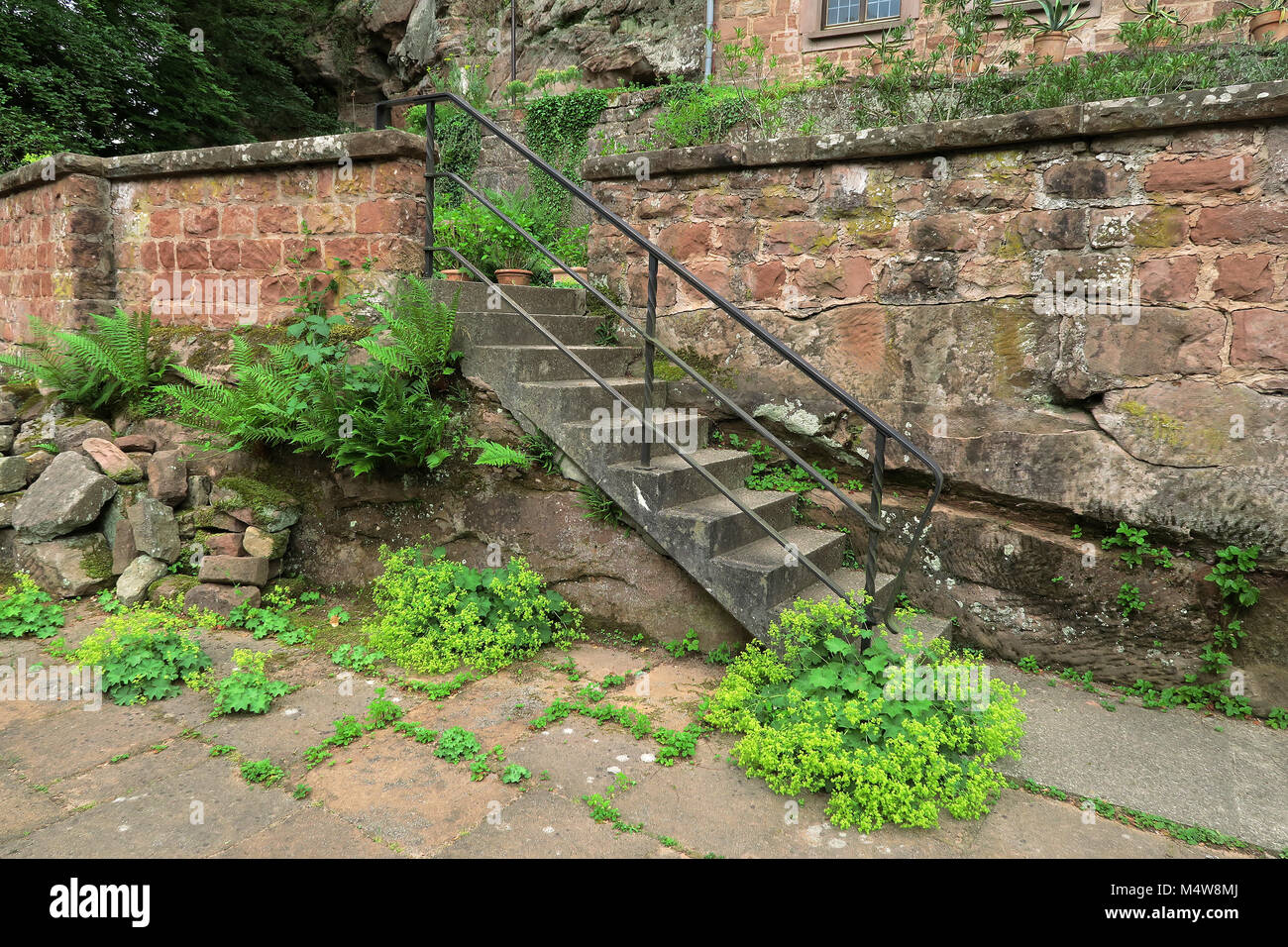 Château Berwartstein ; forêt Palatine en Rhénanie-Palatinat (Allemagne) ; Banque D'Images