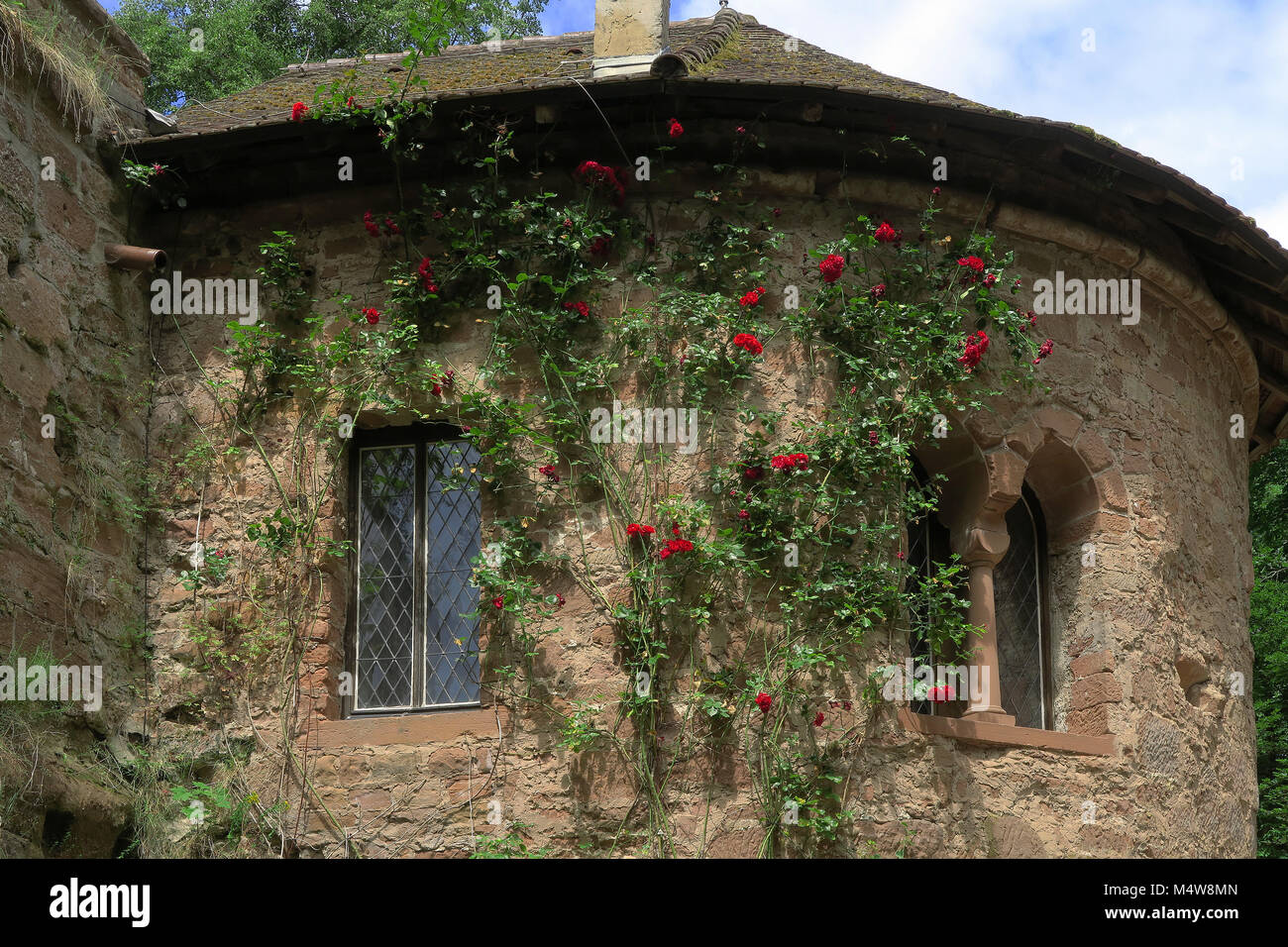 Château Berwartstein ; forêt Palatine en Rhénanie-Palatinat (Allemagne) ; Banque D'Images