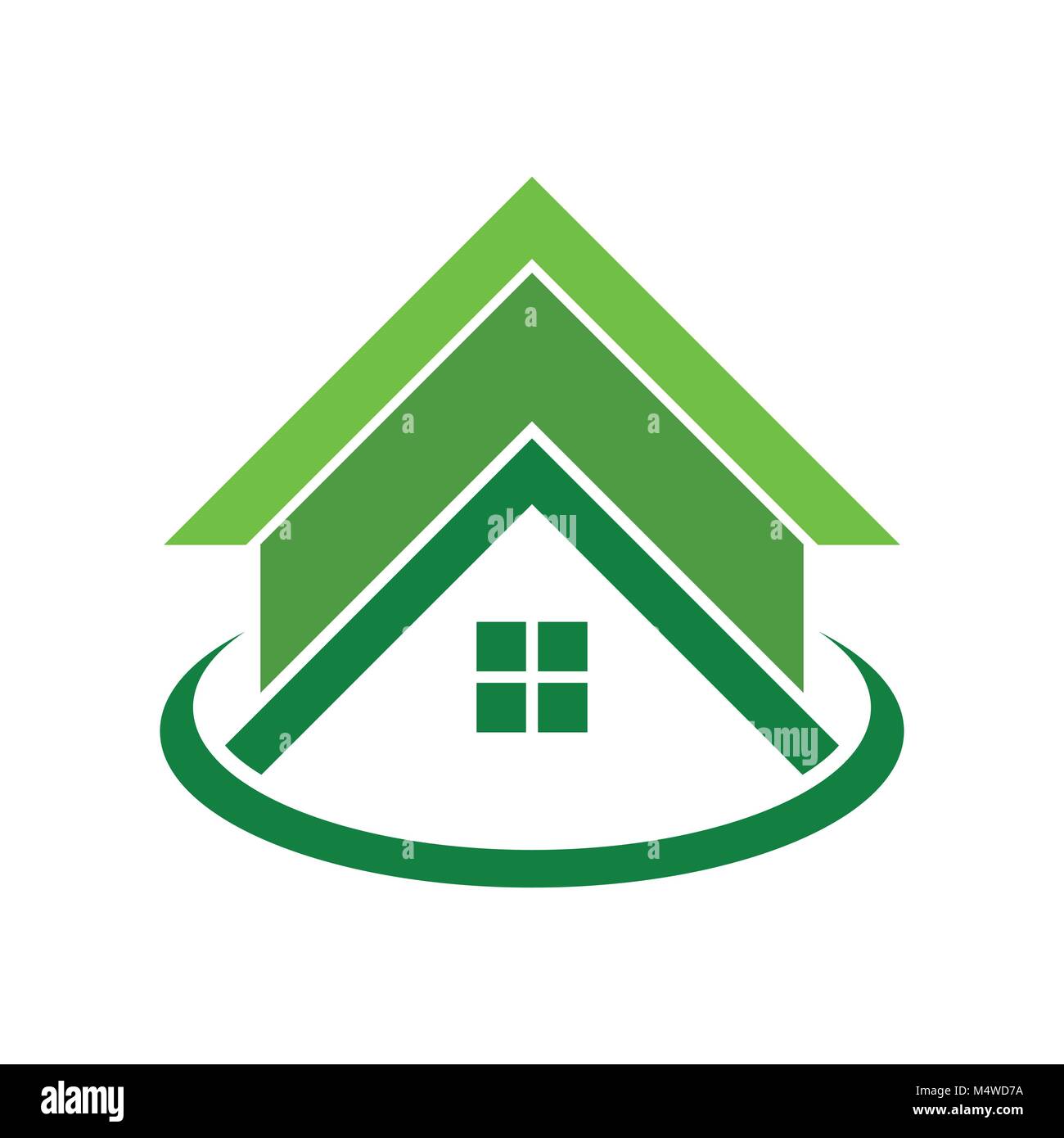 Boîtier vert mondial symbole logo Vector Graphic Design Illustration de Vecteur