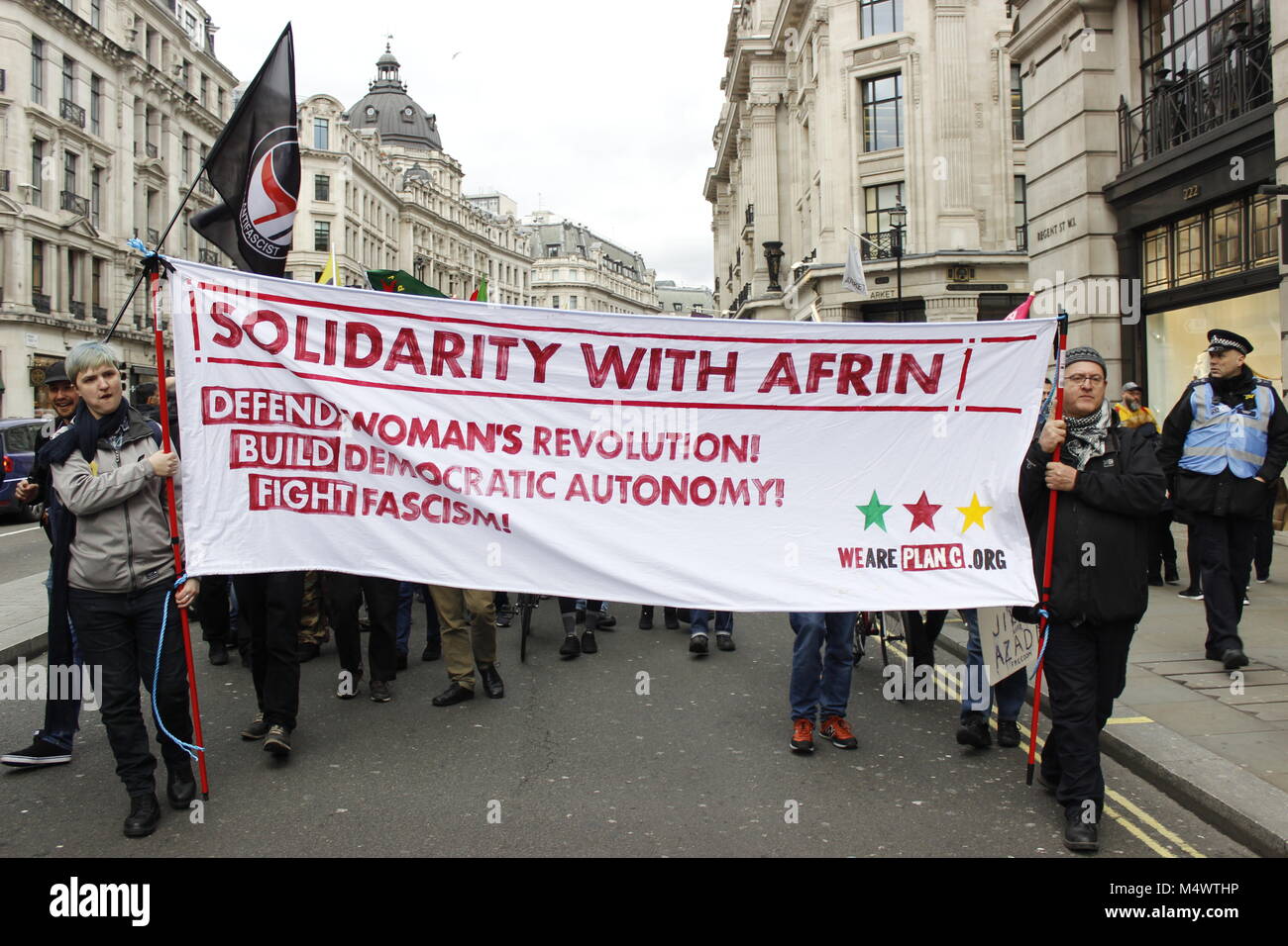 Kurdistan libre Mars dans le centre de Londres le 18/02/18 Crédit : Alex Cavendish/Alamy Live News Banque D'Images