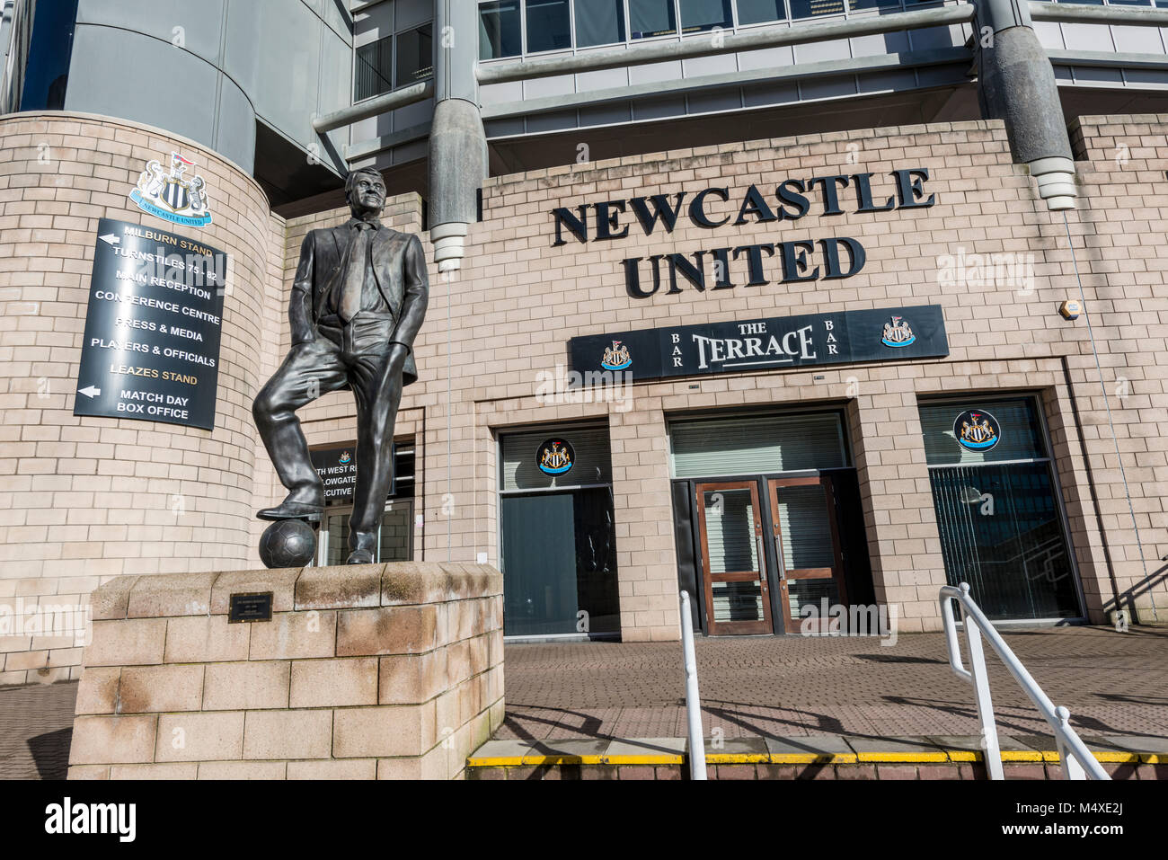 Terrain de football de Newcastle United, Newcastle upon Tyne, Royaume-Uni Banque D'Images
