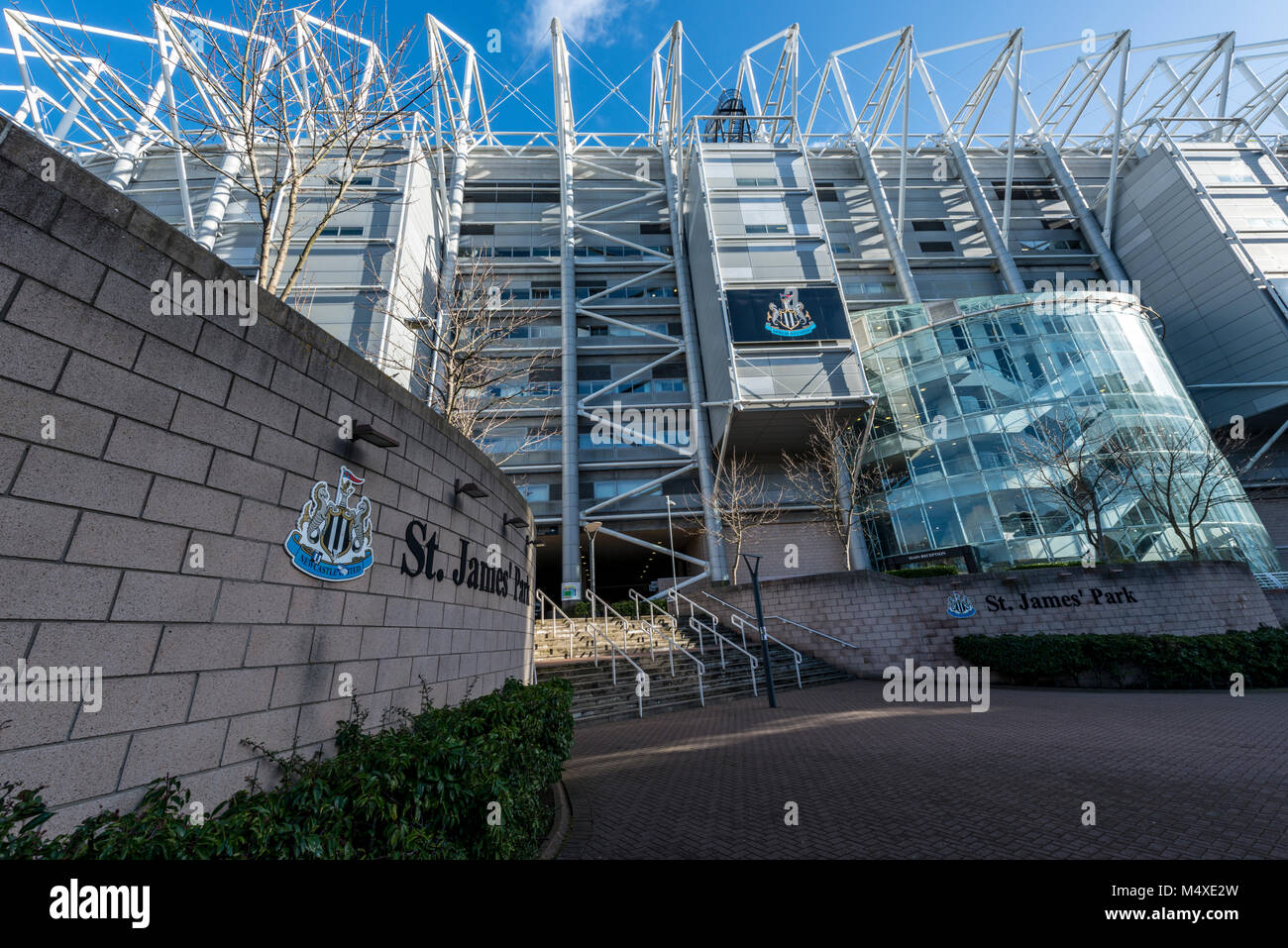 Terrain de football de Newcastle United, Newcastle upon Tyne, Royaume-Uni Banque D'Images