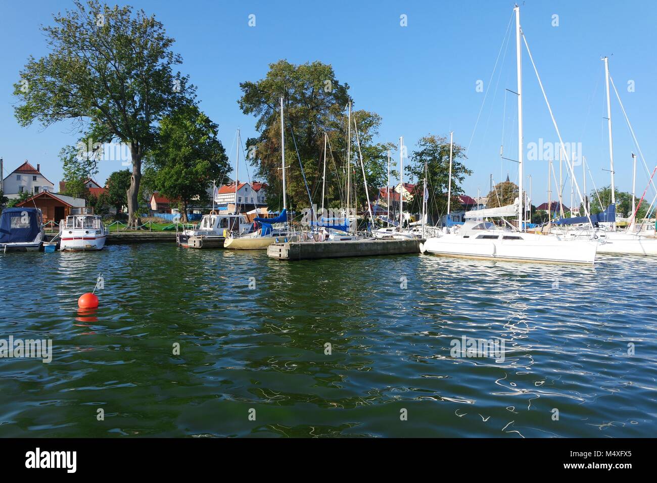 Croisiere de Poméranie occidentale. Marina Nowe Warpno Banque D'Images