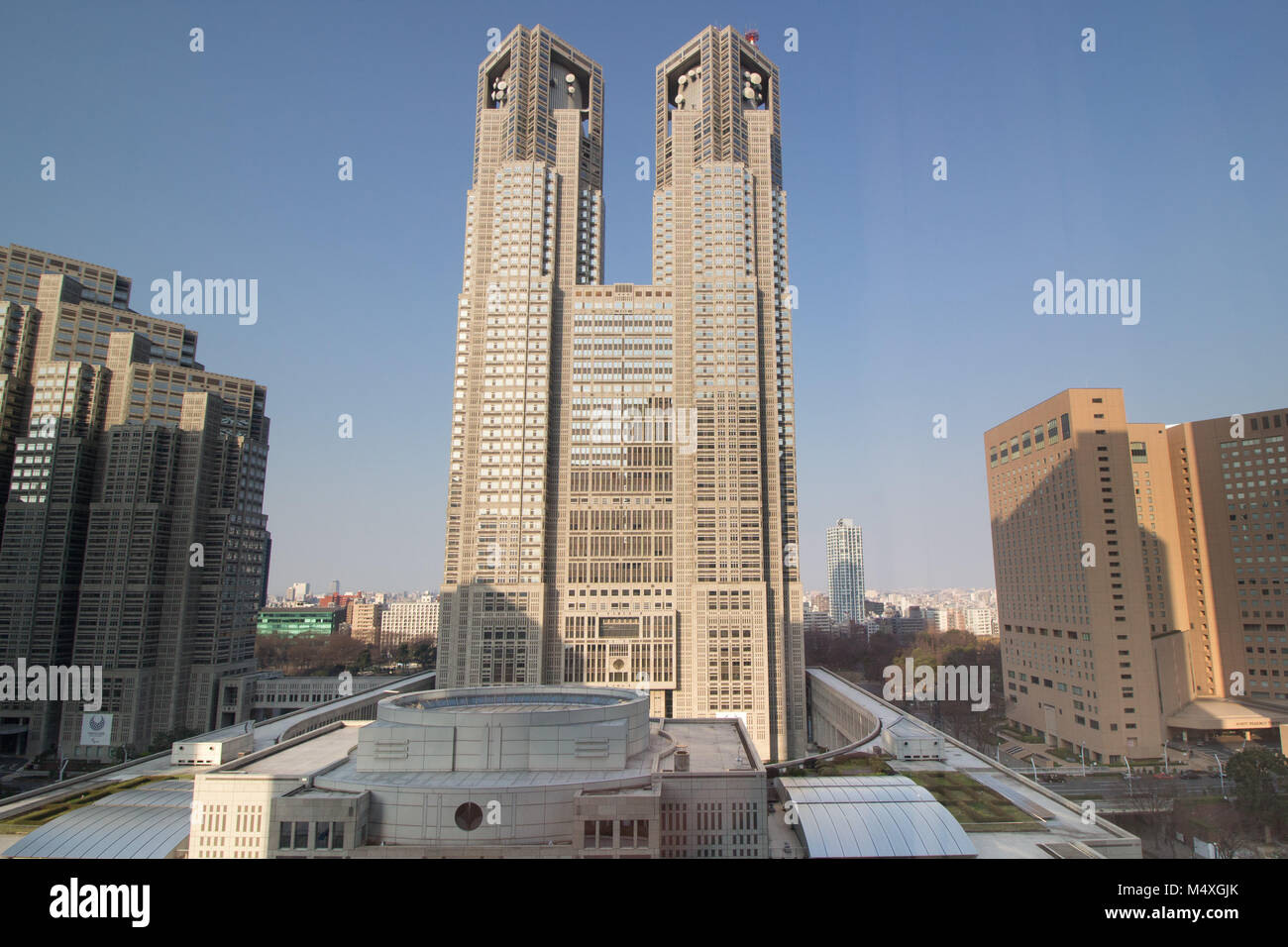 Le point de vue de l'édifice du gouvernement de Tokyo .Tokyo Banque D'Images