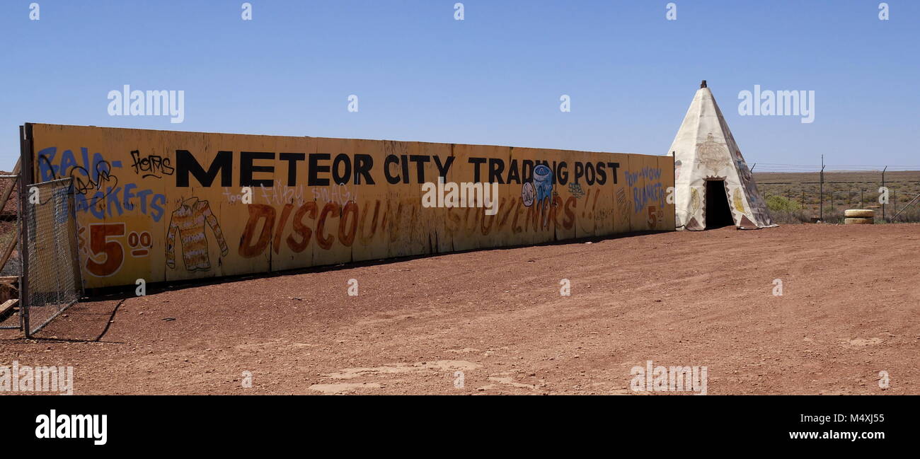 Meteor City Trading Post ruines,Arizona,Route 66 Banque D'Images