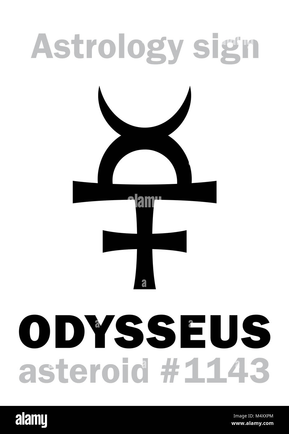 L'ASTROLOGIE : ODYSSEUS (Ulysse) d'astéroïdes Banque D'Images