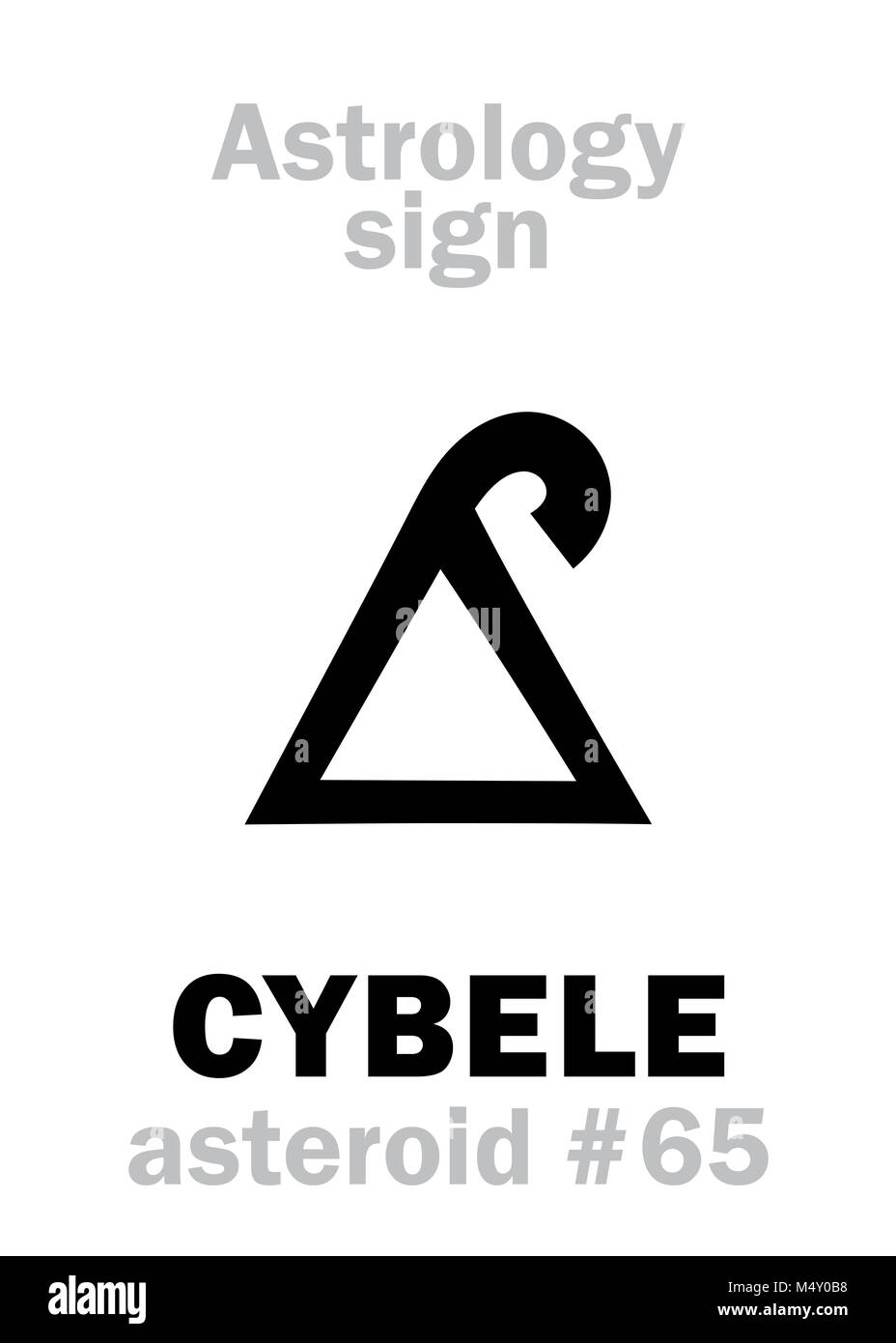 L'ASTROLOGIE : l'astéroïde cybèle (Magna Mater) Banque D'Images