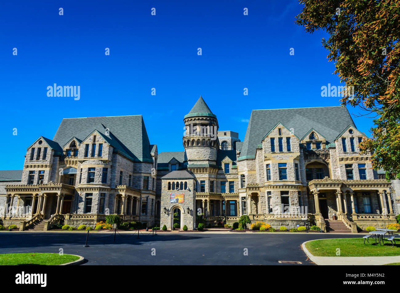 La prison de Shawshank, aka Ohio State Reformatory, définition pour film Shawshank Redemption, à Mansfield, Ohio. Banque D'Images