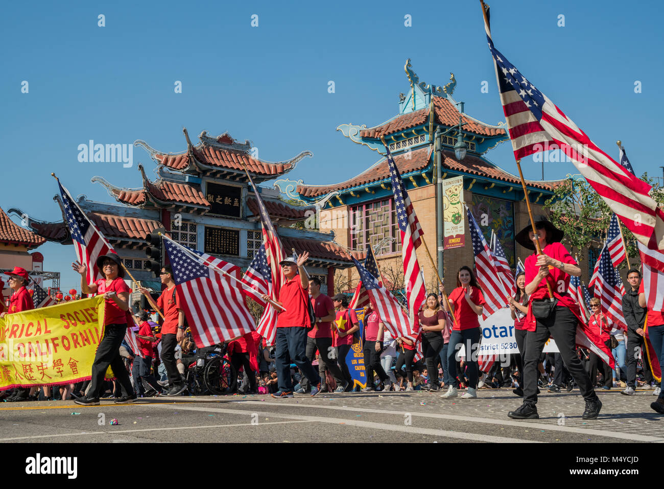 Los Angeles, 13 déc 2006 : Chinese Historical Society of Southern California à Goldern Défilé Dragon le févr. 17, 2018 à Los Angeles, Californie Banque D'Images