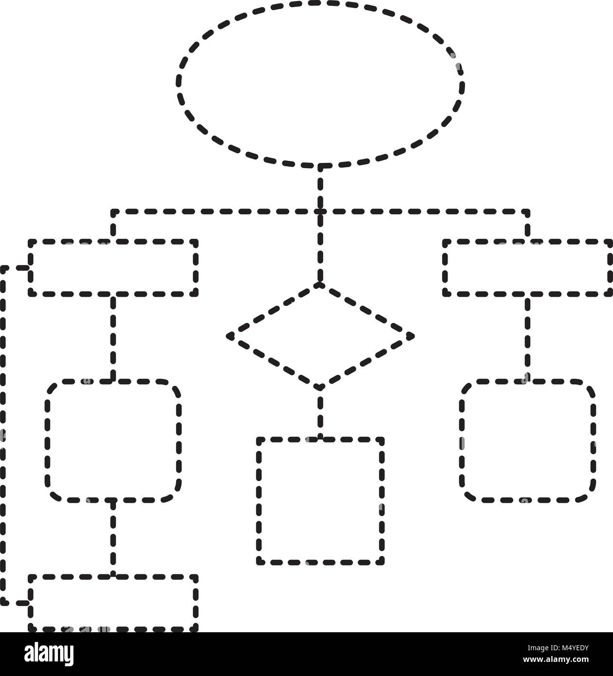 Diagramme diagramme vide connexion Illustration de Vecteur