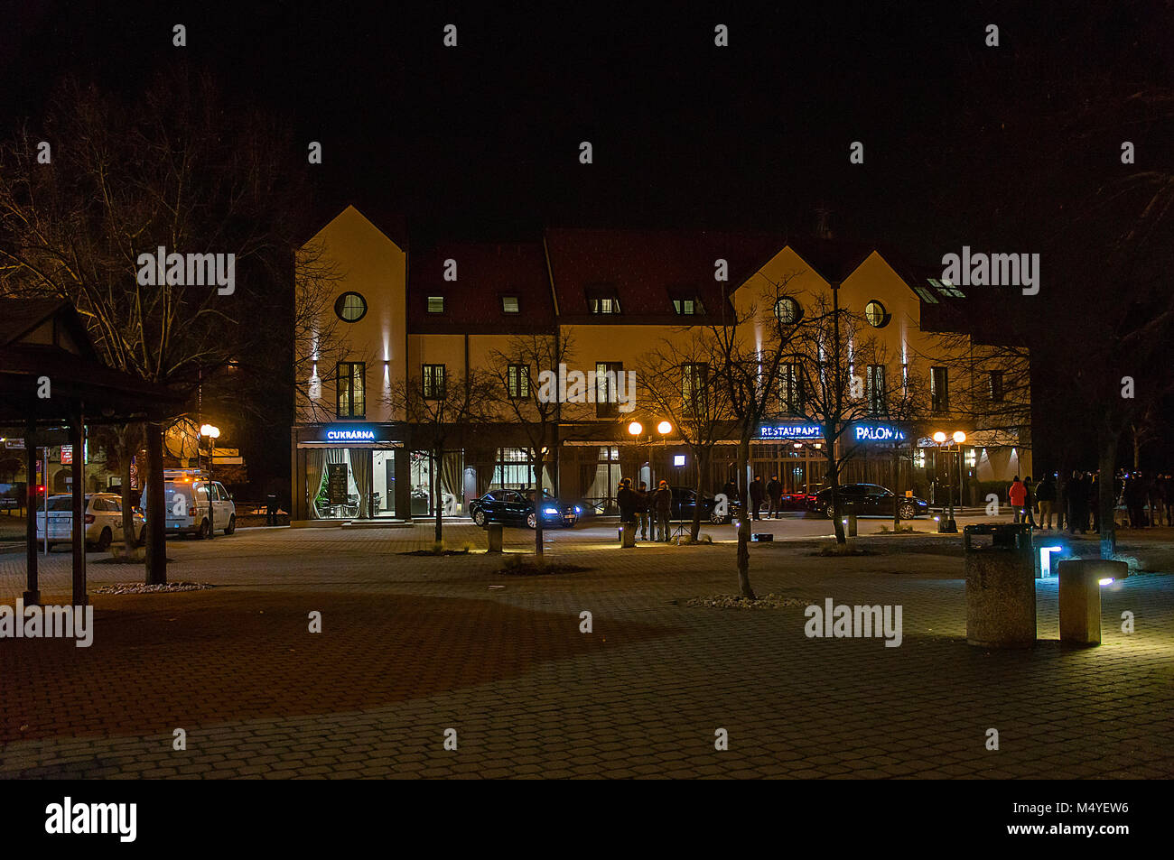 Le restaurant de l'hôtel Paloma Banque D'Images