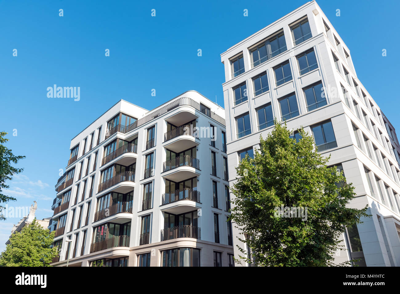 Appartement de luxe moderne maisons vu à Berlin, Allemagne Banque D'Images