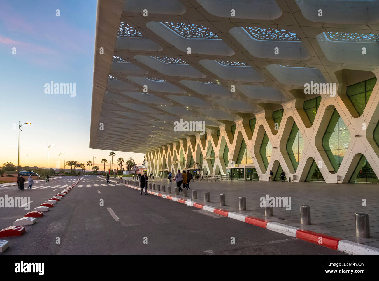 Terminal de l'aéroport de Marrakech Menara, Marrakech, Maroc, Marrakesh-Safi Banque D'Images